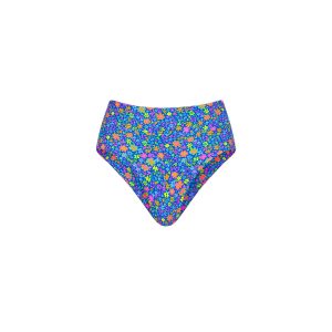 High Hip Cheeky Bikini Bottom - Electric Bloom