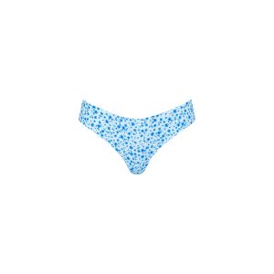 Lettuce Frill Thong Bikini Bottom - Dream Flower