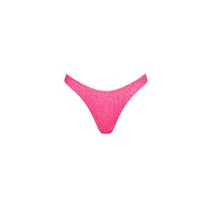 Gathered Deep V Thong Bikini Bottom - Kiss Me