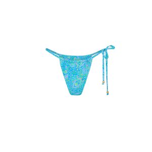 Single Tie Gathered Cheeky Bikini Bottom - Stargaze