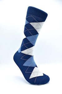Socks Argyle Navy