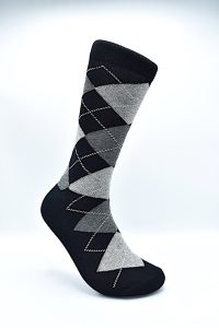 Socks Argyle Black