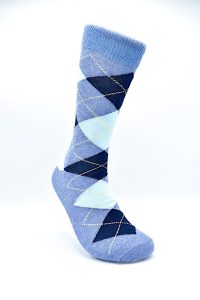 Socks Argyle Dusty Blue