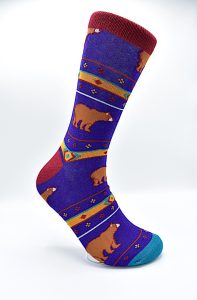 Socks Bears Purple