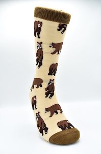 Socks Bears Brown