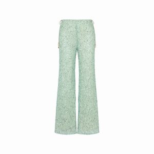Flare Tie Side Pants - Sea Spritz