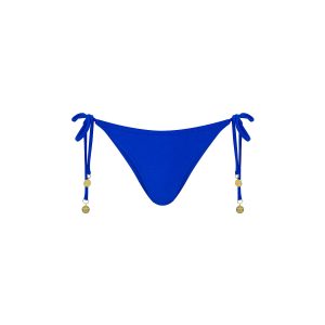 Full Coverage Tie Bikini Bottom - Blue Lagoon