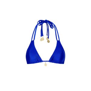 Halter Bralette Bikini Top - Blue Lagoon