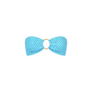 Strapless Bandeau Bikini Top - Checkmate
