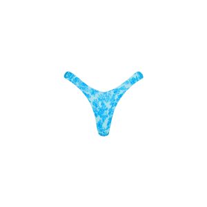 Retro Y Thong Bikini Bottom - Ocean Paradise
