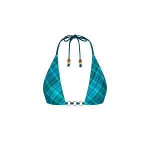 Trio Ring Triangle Bikini Top - Tropic Dip