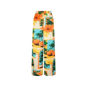 Drawstring Resort Pants - Citrus Sea