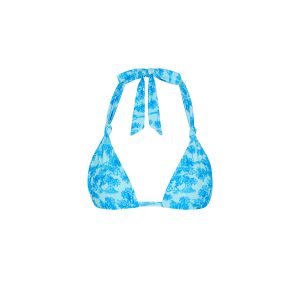 Soft Knot Halter Bikini Top - Ocean Paradise