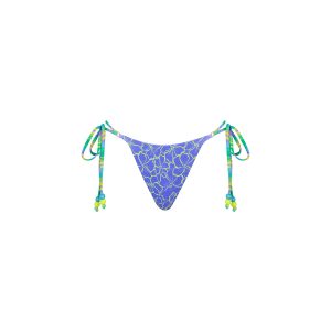 Thong Tie Side Bikini Bottom - Sugar Wave