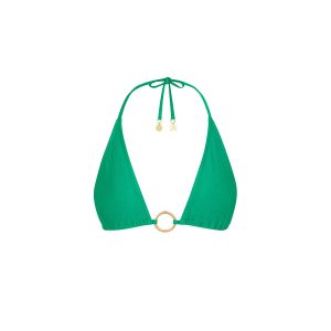 Ring Halter Bikini Top - Island Lush