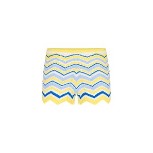 Chevron Knit Micro Short - Lemon Daze