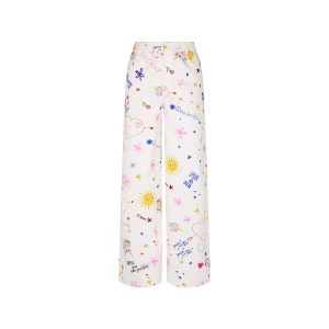 Straight Leg Printed Jean - Dear Diary