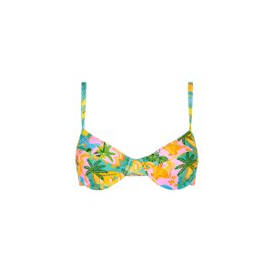 Ditzy Underwire Bra Bikini Top - Sunlit Spritz