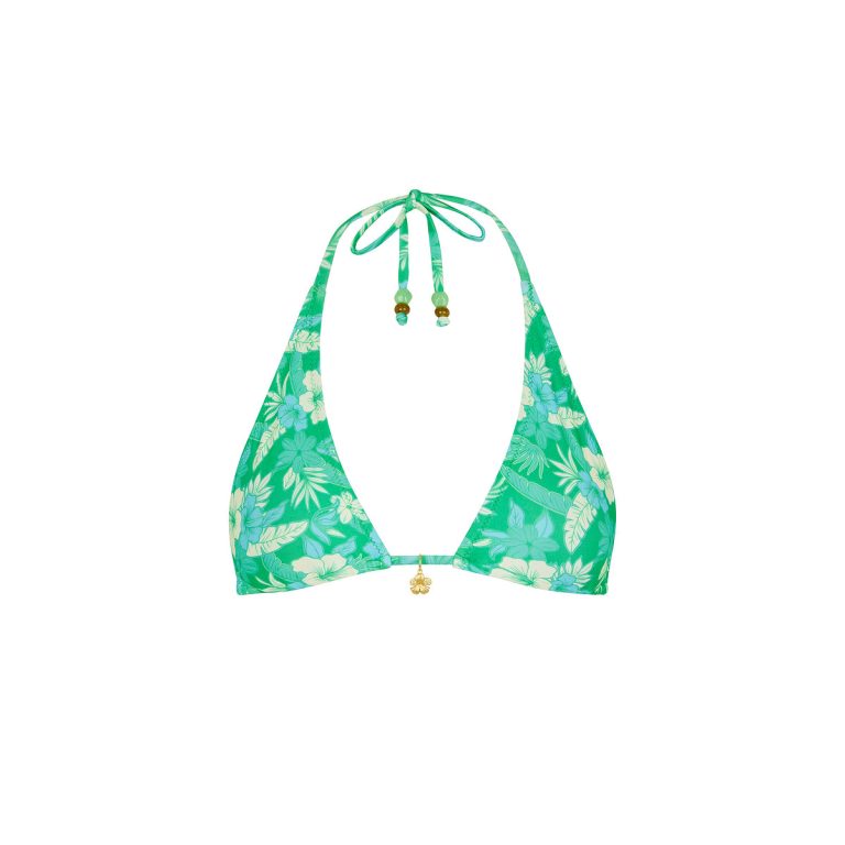 Classic Tie Halter Bikini Top - Barefoot Breeze