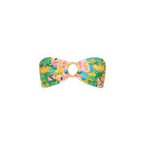 Strapless Bandeau Bikini Top - Sunlit Spritz