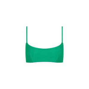 Invisible Underwire Crop Bikini Top - Island Lush