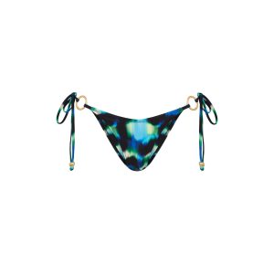 Ring Cheeky Tie Bikini Bottom - Ocean Mischief