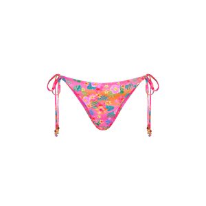 Full Coverage Tie Bikini Bottom - Summer Glow