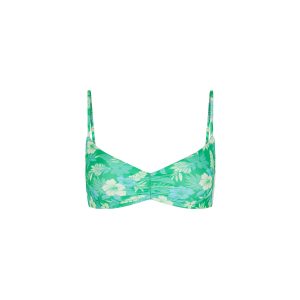 Gathered Mini Crop Bikini Top - Barefoot Breeze
