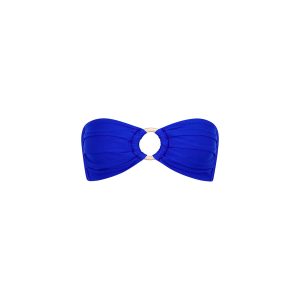Strapless Bandeau Bikini Top - Blue Lagoon