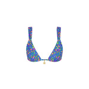 Slide Bralette Bikini Top - Electric Bloom