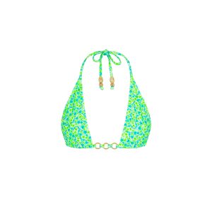 Trio Ring Triangle Bikini Top - Apple Blossom