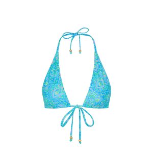 Front Tie Halter Bikini Top - Stargaze
